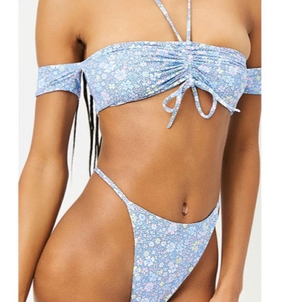 Frankie's Bikinis Light Blue Swimwear